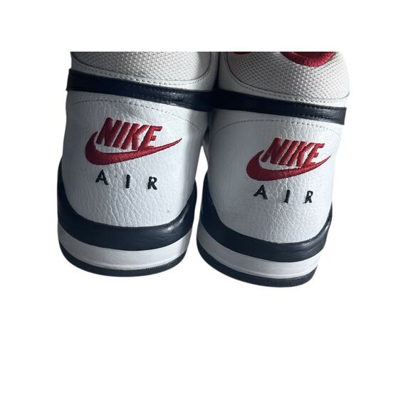Nike Air Flight Legacy Men’s 8.5 Legacy White Red Sneakers High Tops Streetwear - Picture 2 of 12